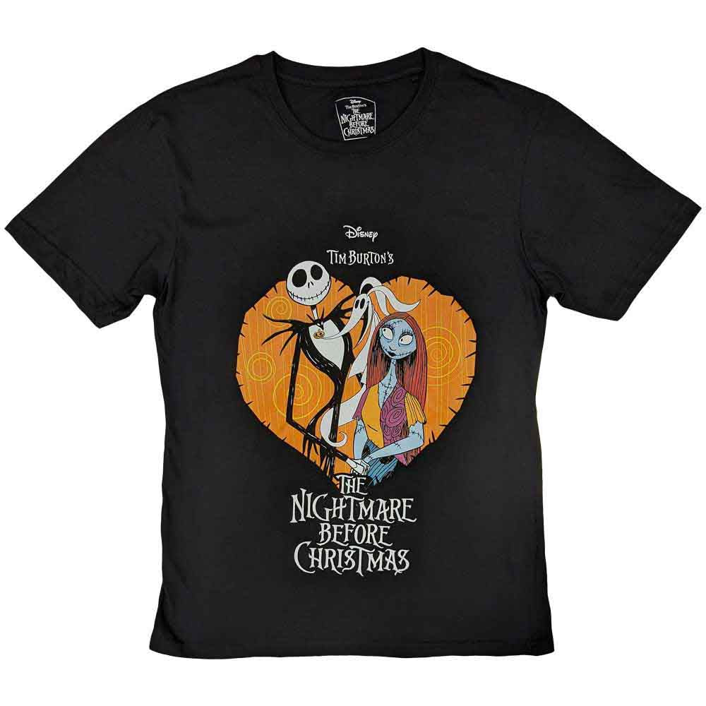 The Nightmare Before Christmas Unisex T-Shirt: Heart (Black)