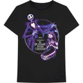 The Nightmare Before Christmas Unisex T-Shirt: Purple Graveyard (Black)