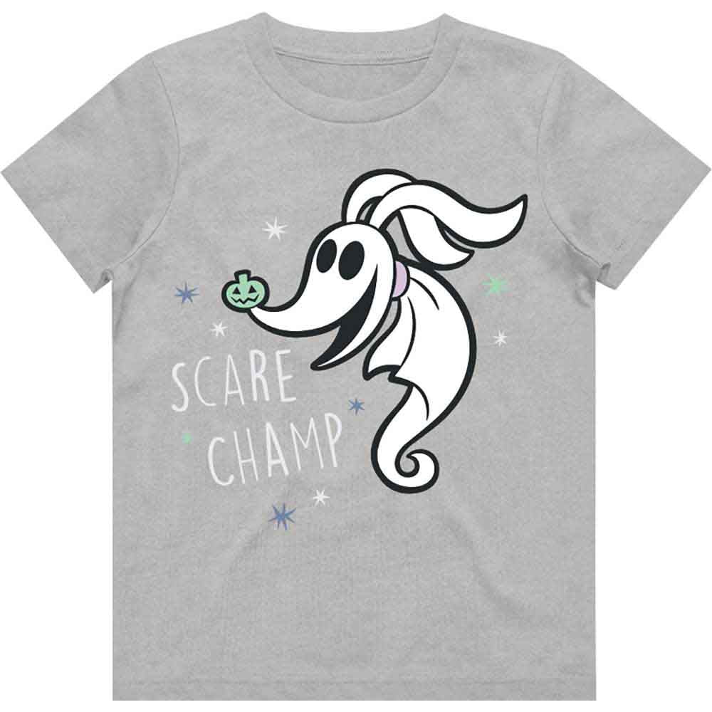 The Nightmare Before Christmas Kids T-Shirt: Scare Champ (Grey)