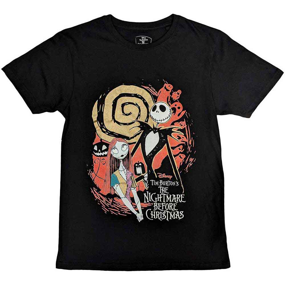 The Nightmare Before Christmas Unisex T-Shirt: Ghosts (Black) (Embellished)