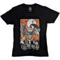 The Nightmare Before Christmas Unisex T-Shirt: Orange Moon (Black) (Embellished)