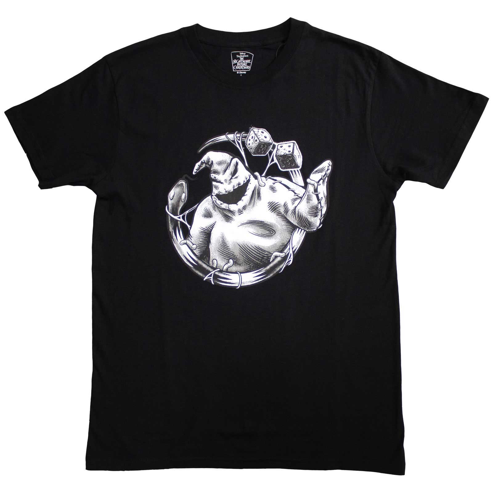 The Nightmare Before Christmas Unisex T-Shirt: Oogie Roll (Black)