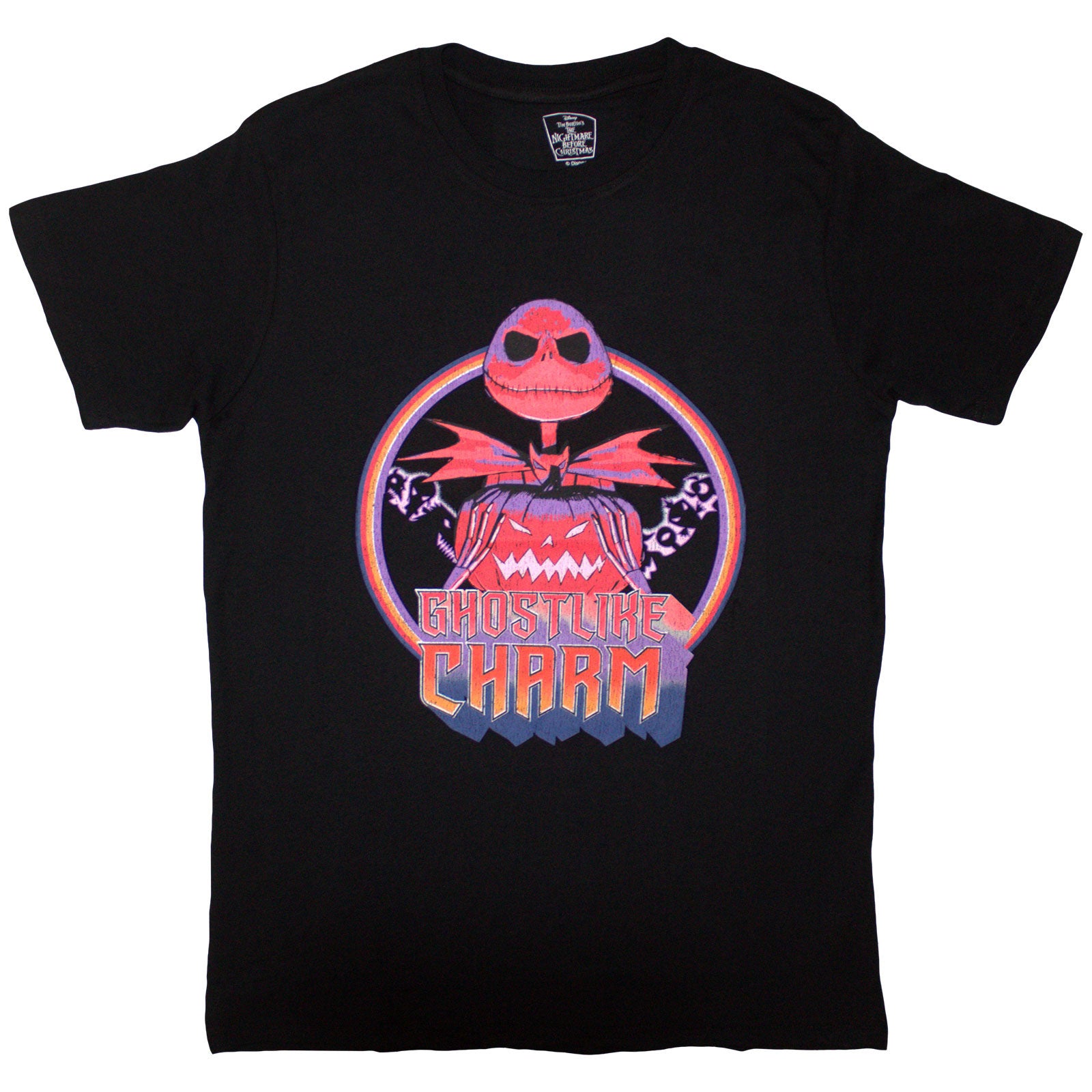 The Nightmare Before Christmas Unisex T-Shirt: Ghostlike Charm (Black)