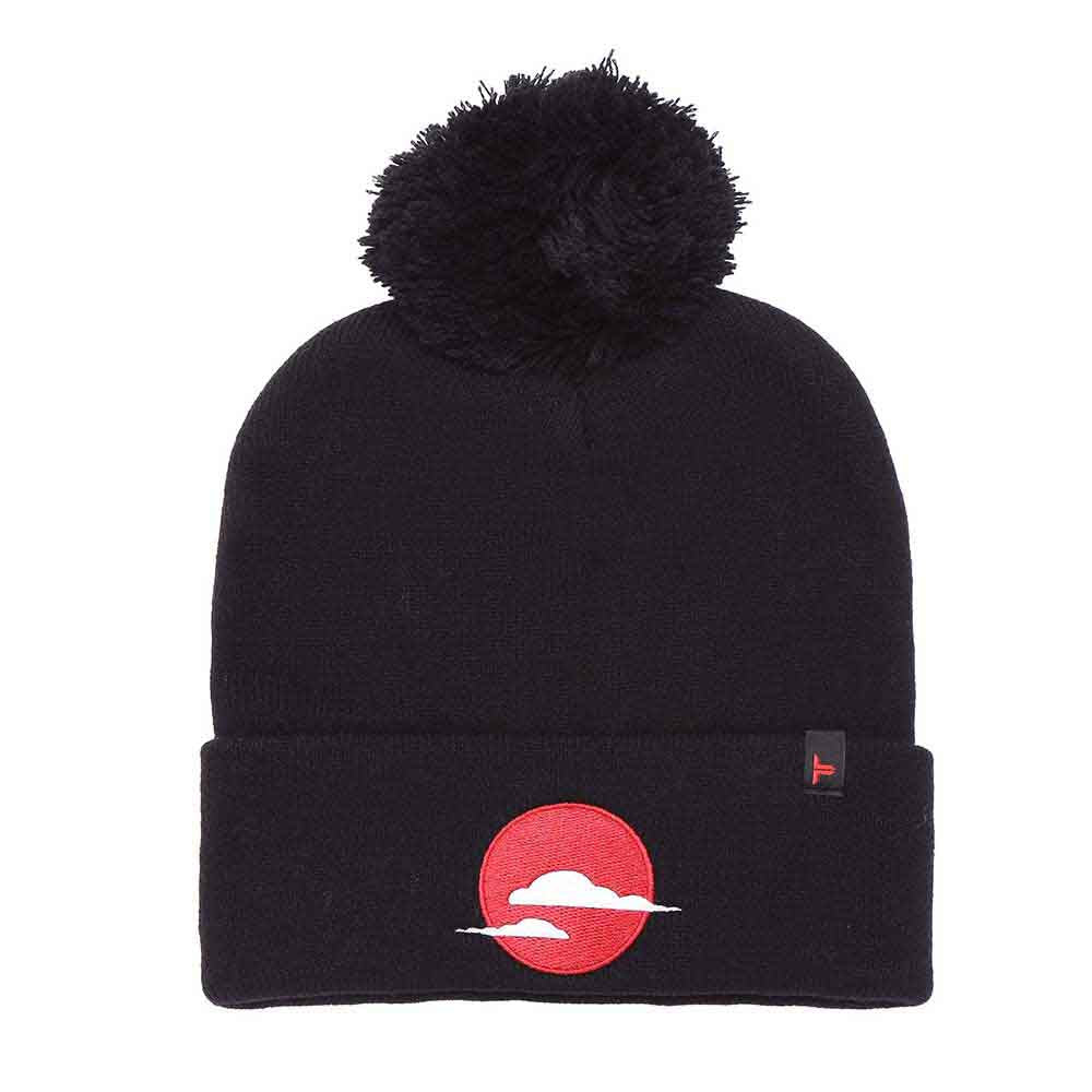 Tokyo Time Unisex Bobble Beanie Hat: Japan (Black)