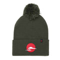 Tokyo Time Unisex Bobble Beanie Hat: Japan (Green)
