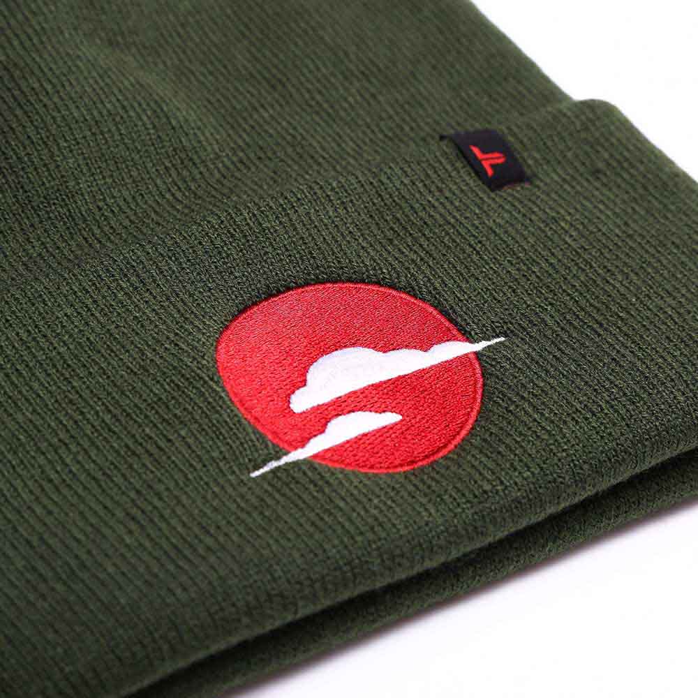 Tokyo Time Unisex Bobble Beanie Hat: Japan (Green)