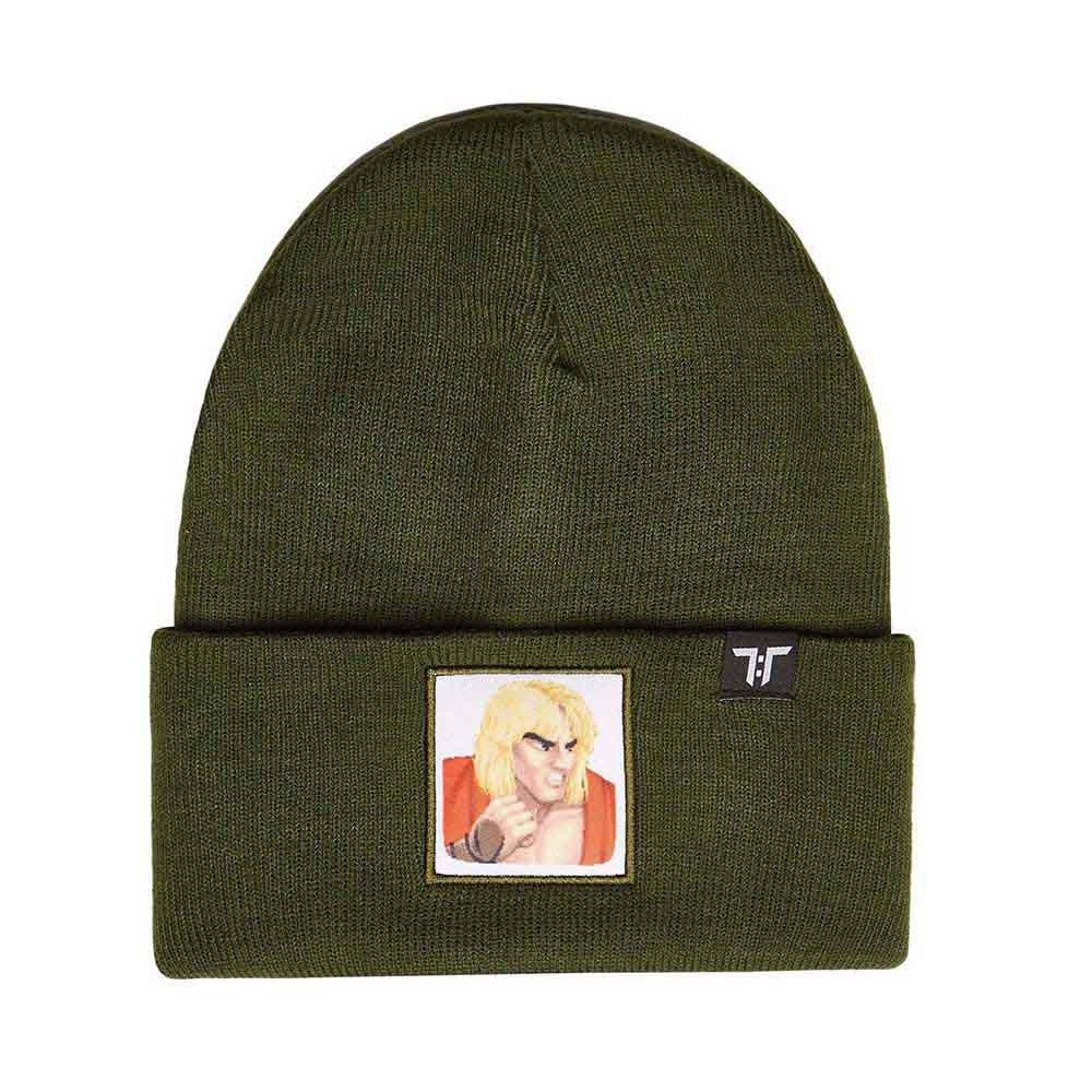 Tokyo Time Unisex Beanie Hat: Street Fighter 2 Ken (Green)