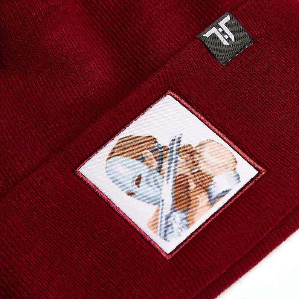 Tokyo Time Unisex Beanie Hat: Street Fighter 2 Vega (Maroon Red)