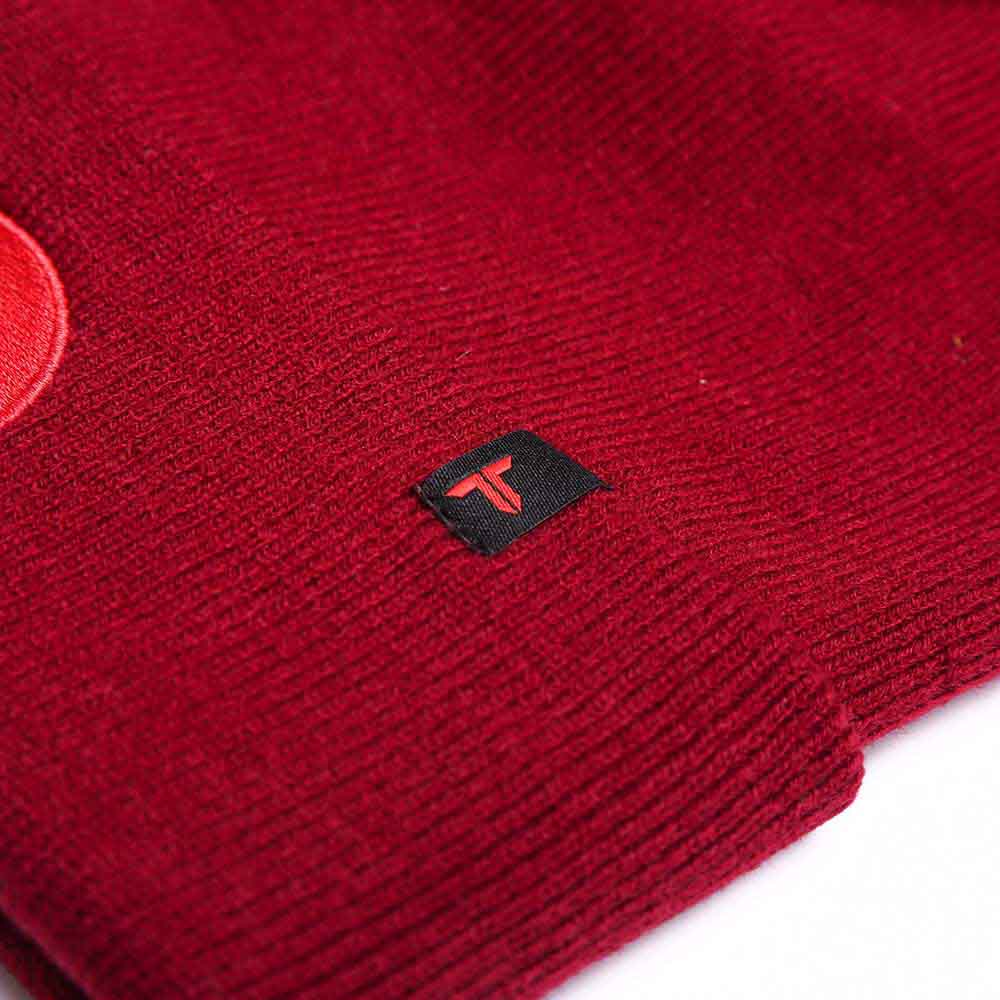 Tokyo Time Unisex Beanie Hat: Japan (Maroon Red)