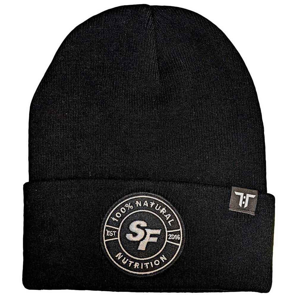Tokyo Time Unisex Beanie Hat: SF Nutrition (Black)