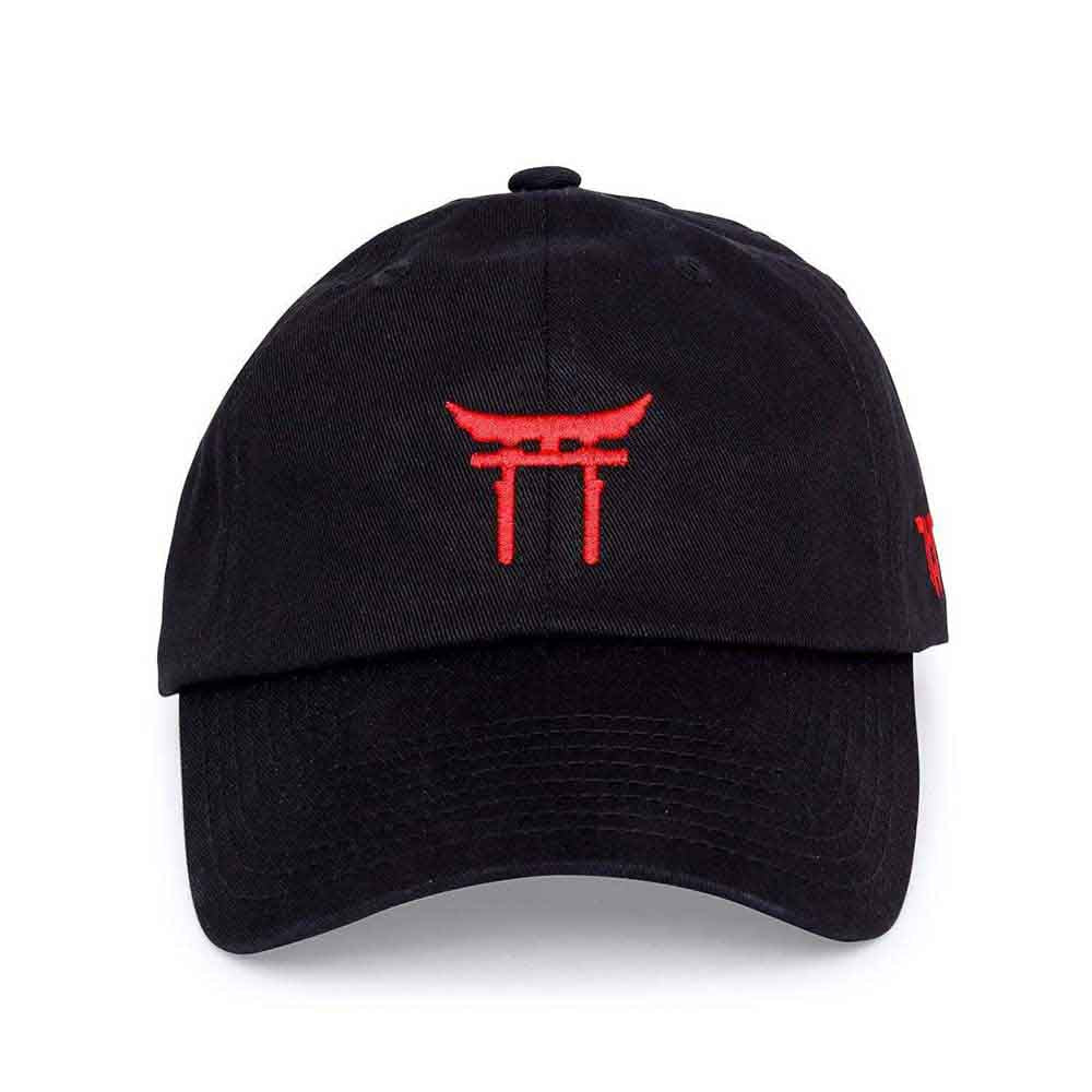 Tokyo Time Unisex Baseball Cap: Temple (Black)