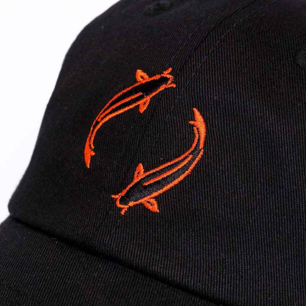 Tokyo Time Unisex Baseball Cap: Koi (Black)