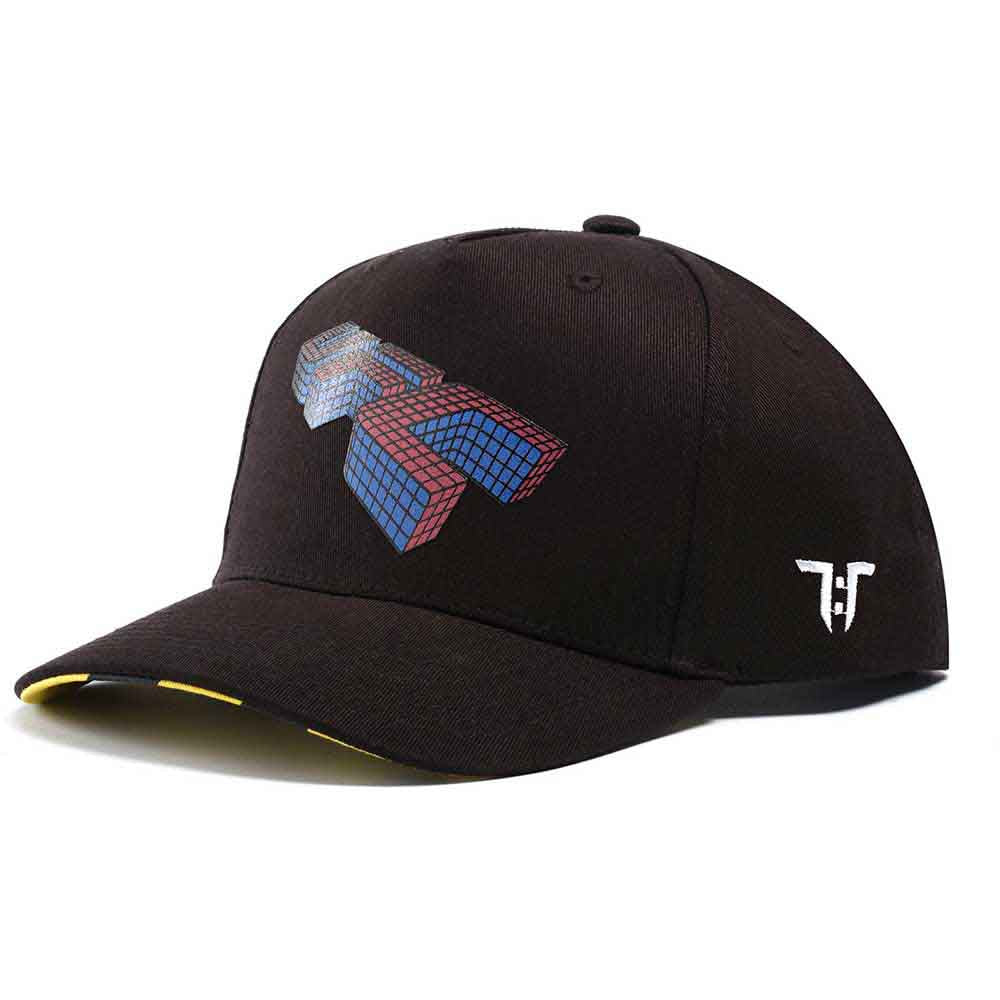 Tokyo Time Unisex Baseball Cap: UFC 3D Cube Logo Graphic (Black)