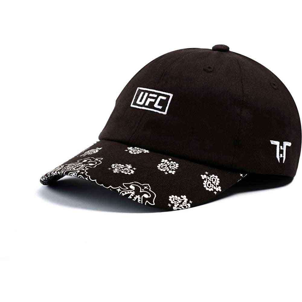 Tokyo Time Unisex Baseball Cap: UFC Paisley (Black & White)