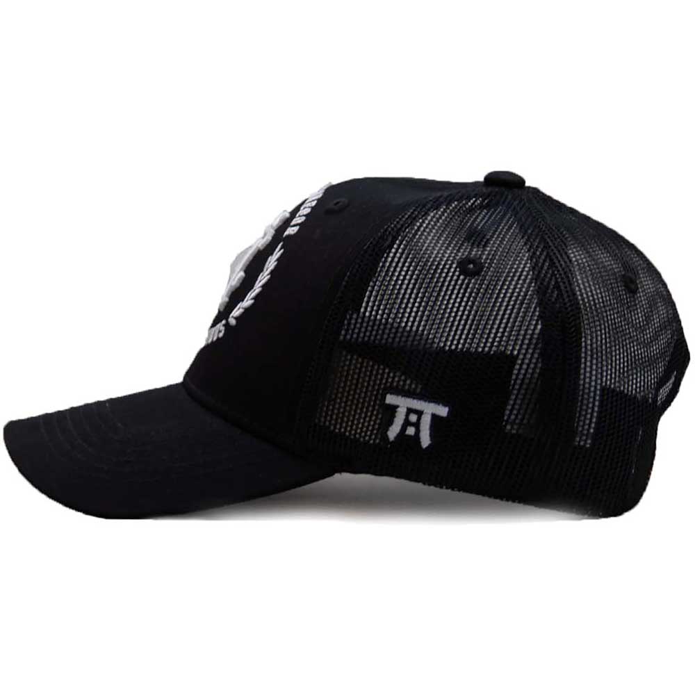 Tokyo Time Unisex Mesh Back Cap: UFC McGregor White Wreath Logo (Black)