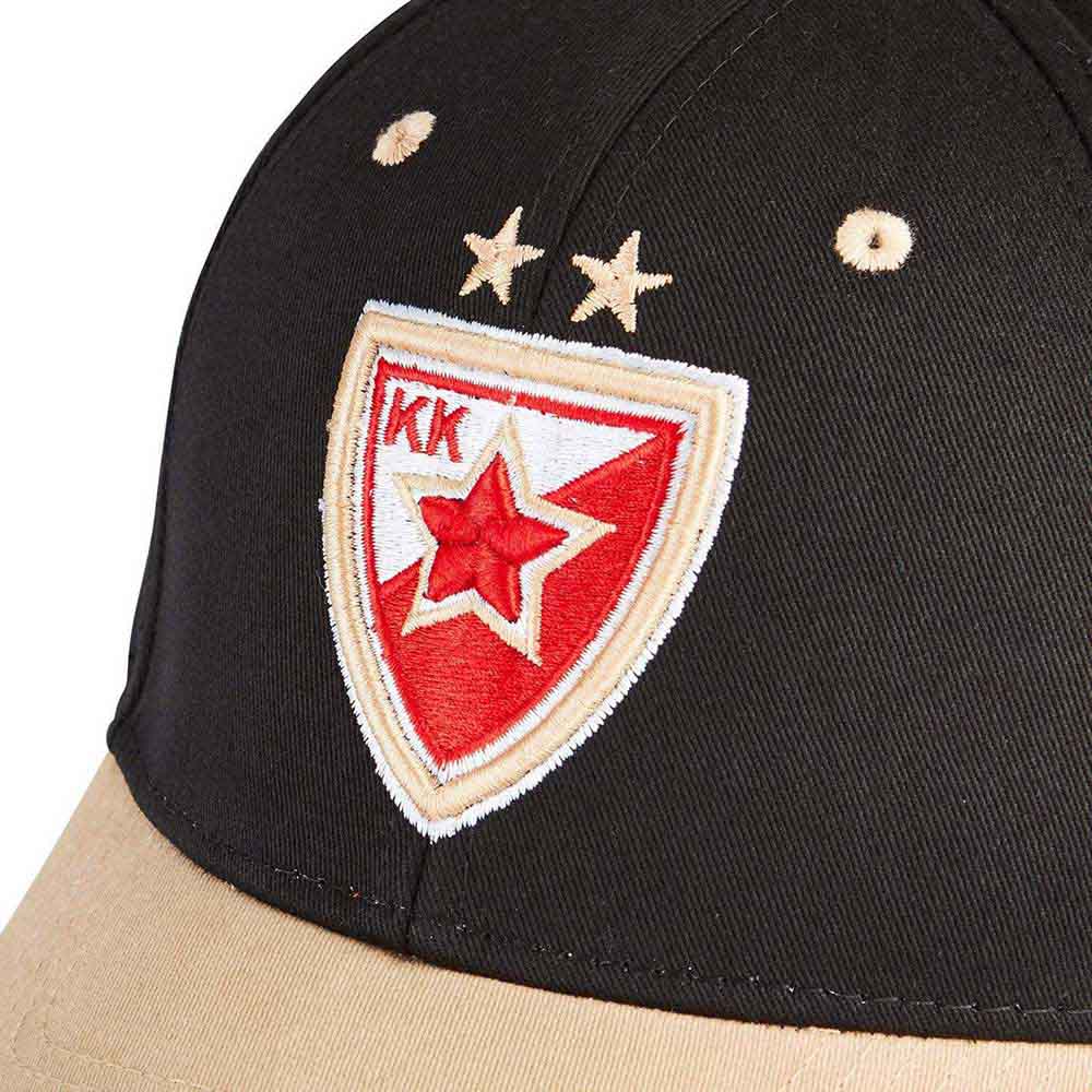 Tokyo Time Unisex Baseball Cap: Euroleague Basketball Crvena Zvezda Mts Belgrade (Black & Gold)