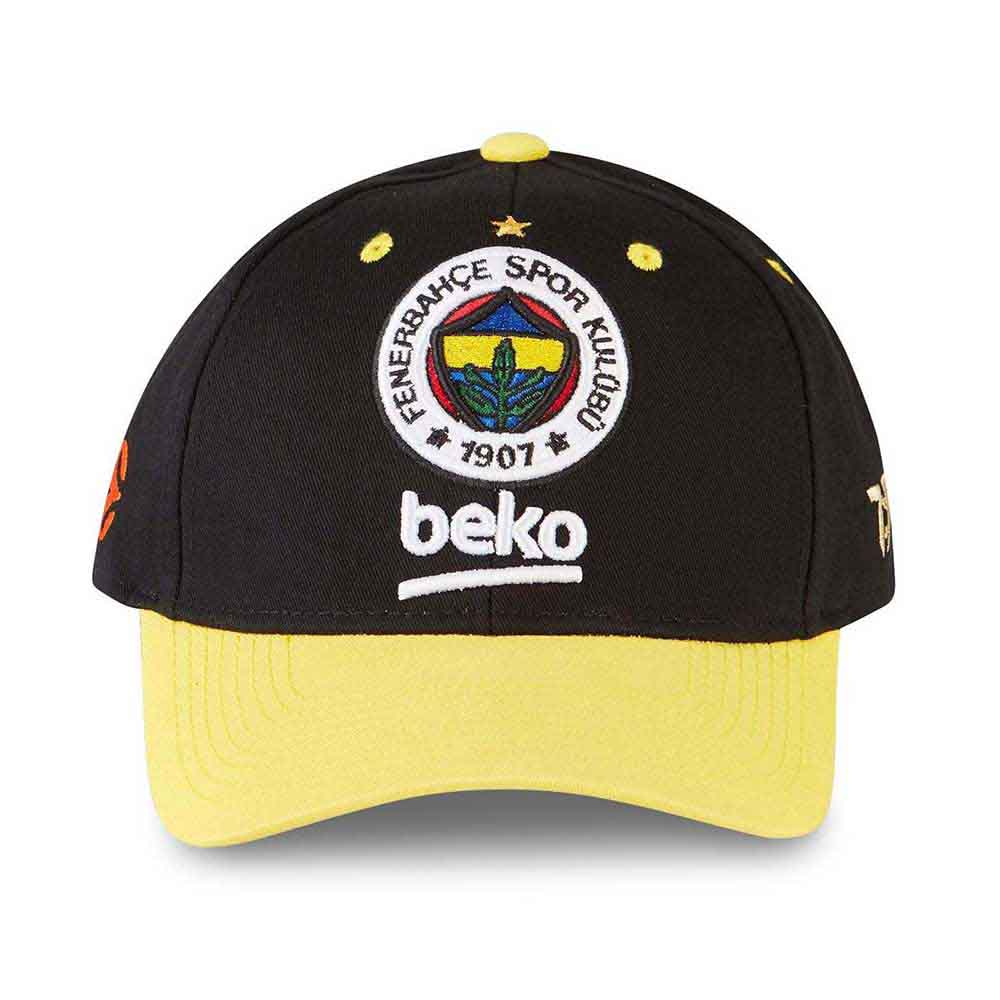 Tokyo Time Unisex Baseball Cap: Euroleague Basketball Fenerbahce Istanbul (Black & Yellow)