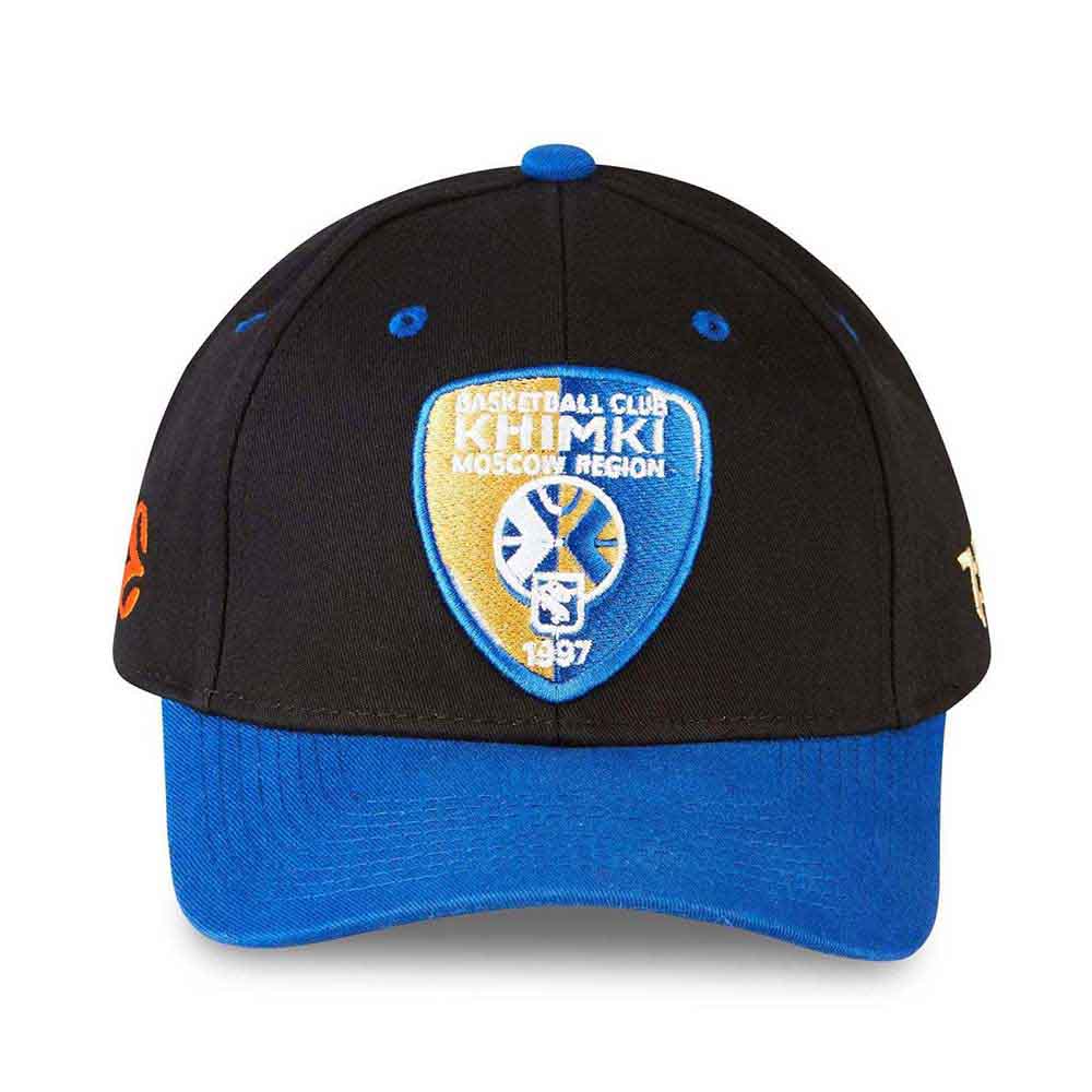Tokyo Time Unisex Baseball Cap: Euroleague Basketball Khimi Moscow Region (Black & Blue)