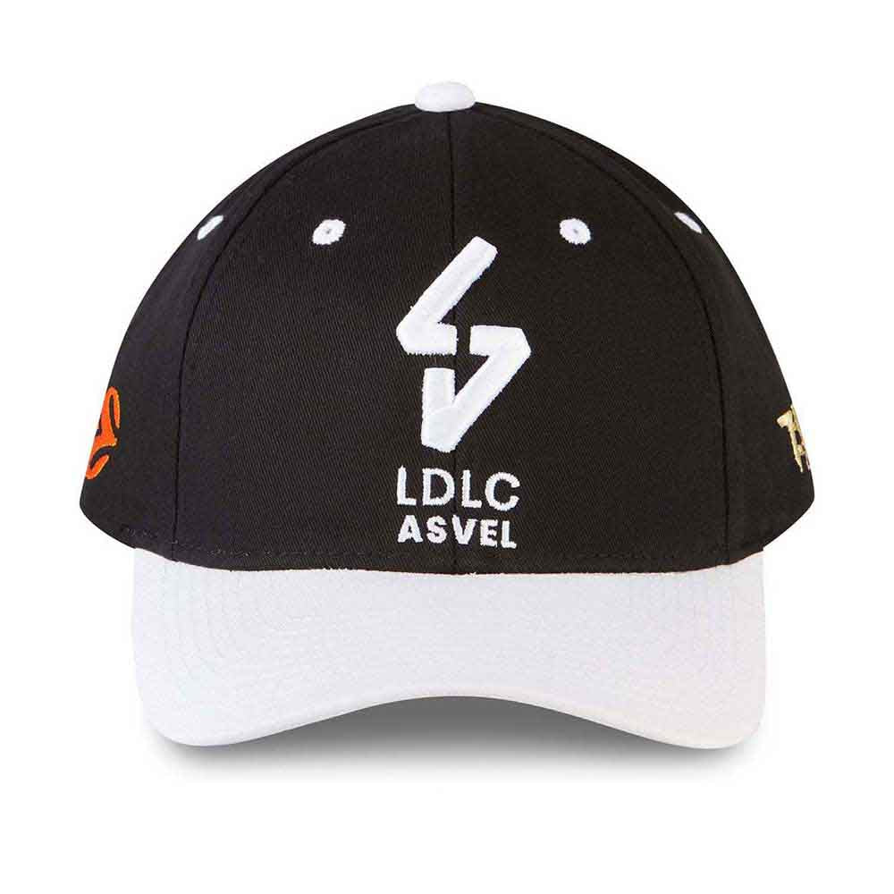 Tokyo Time Unisex Baseball Cap: Euroleague Basketball LDLC Asvel Villeurbanne (Black & Silver)