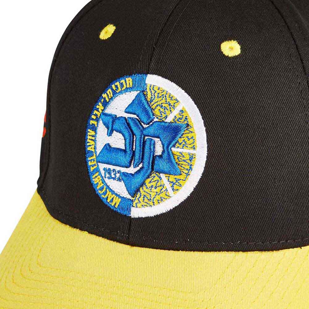 Tokyo Time Unisex Baseball Cap: Euroleague Basketball Maccabi Playtika Tel Aviv (Black & Yellow)