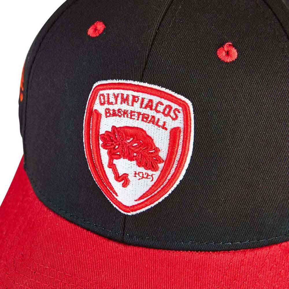 Tokyo Time Unisex Baseball Cap: Euroleague Basketball Olympiacos Piraeus (Black & Red)
