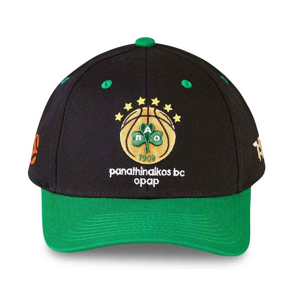 Tokyo Time Unisex Baseball Cap: Euroleague Basketball Panathinaikos Opap Athens (Black & Green)