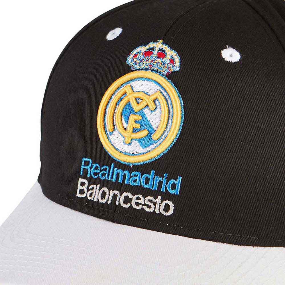 Tokyo Time Unisex Baseball Cap: Euroleague Basketball Real Madrid (Black & White)