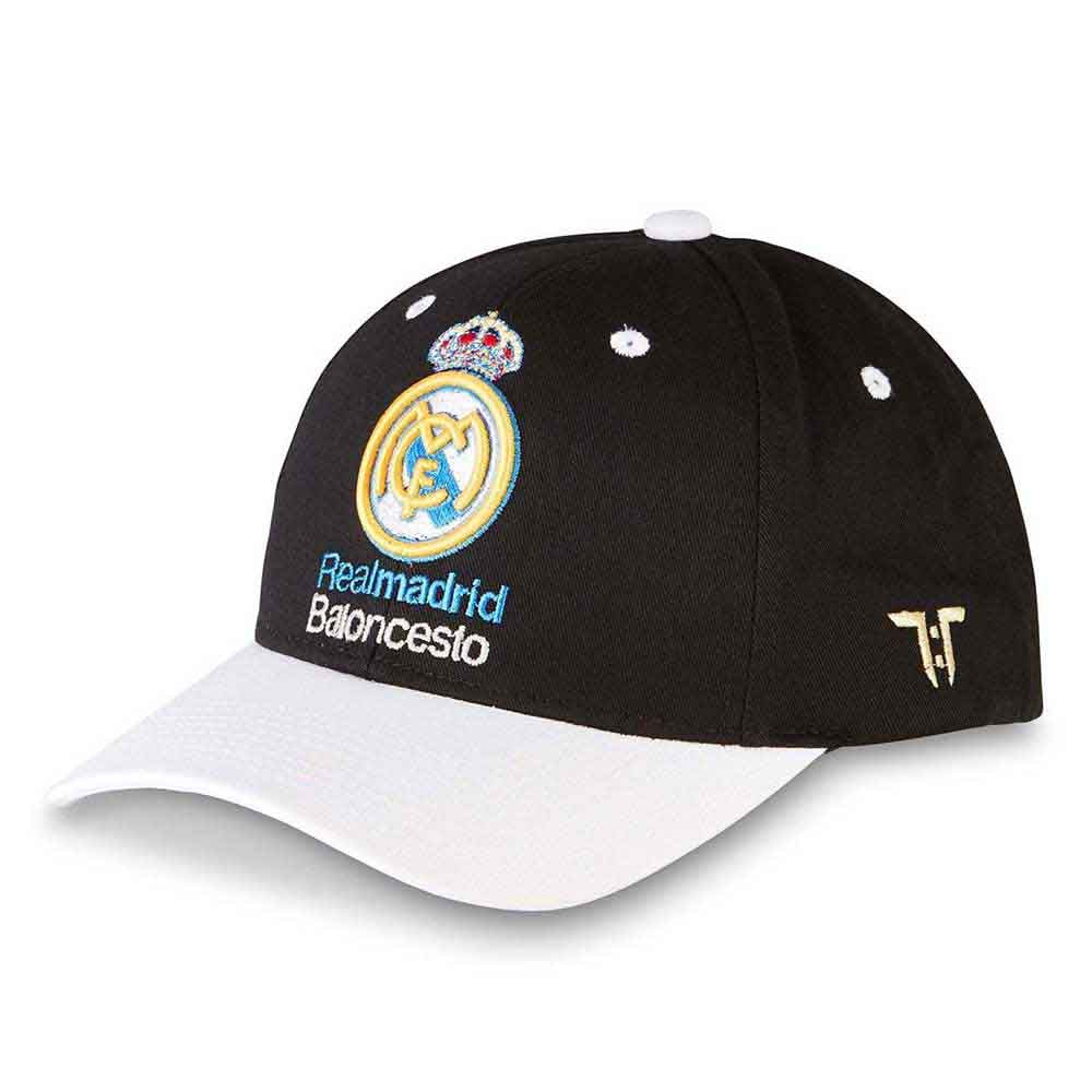 Tokyo Time Unisex Baseball Cap: Euroleague Basketball Real Madrid (Black & White)