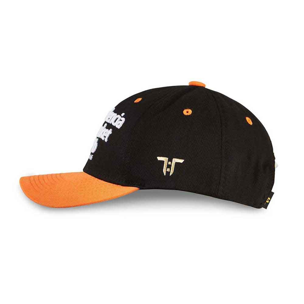 Tokyo Time Unisex Baseball Cap: Euroleague Basketball Valencia Basket Club (Black & Orange)
