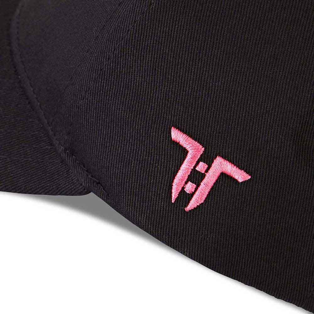Tokyo Time Unisex Baseball Cap: One Championship Pink Logo (Black)