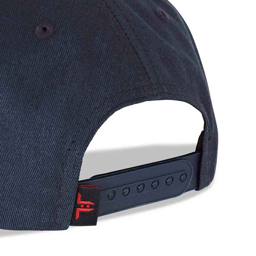 Tokyo Time Unisex Baseball Cap: One Championship Yellow Logo (Navy Blue)