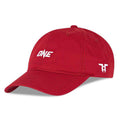 Tokyo Time Unisex Baseball Cap: One Championship White Logo (Red)
