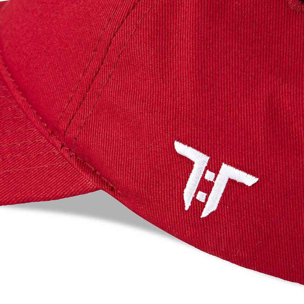 Tokyo Time Unisex Baseball Cap: One Championship White Logo (Red)