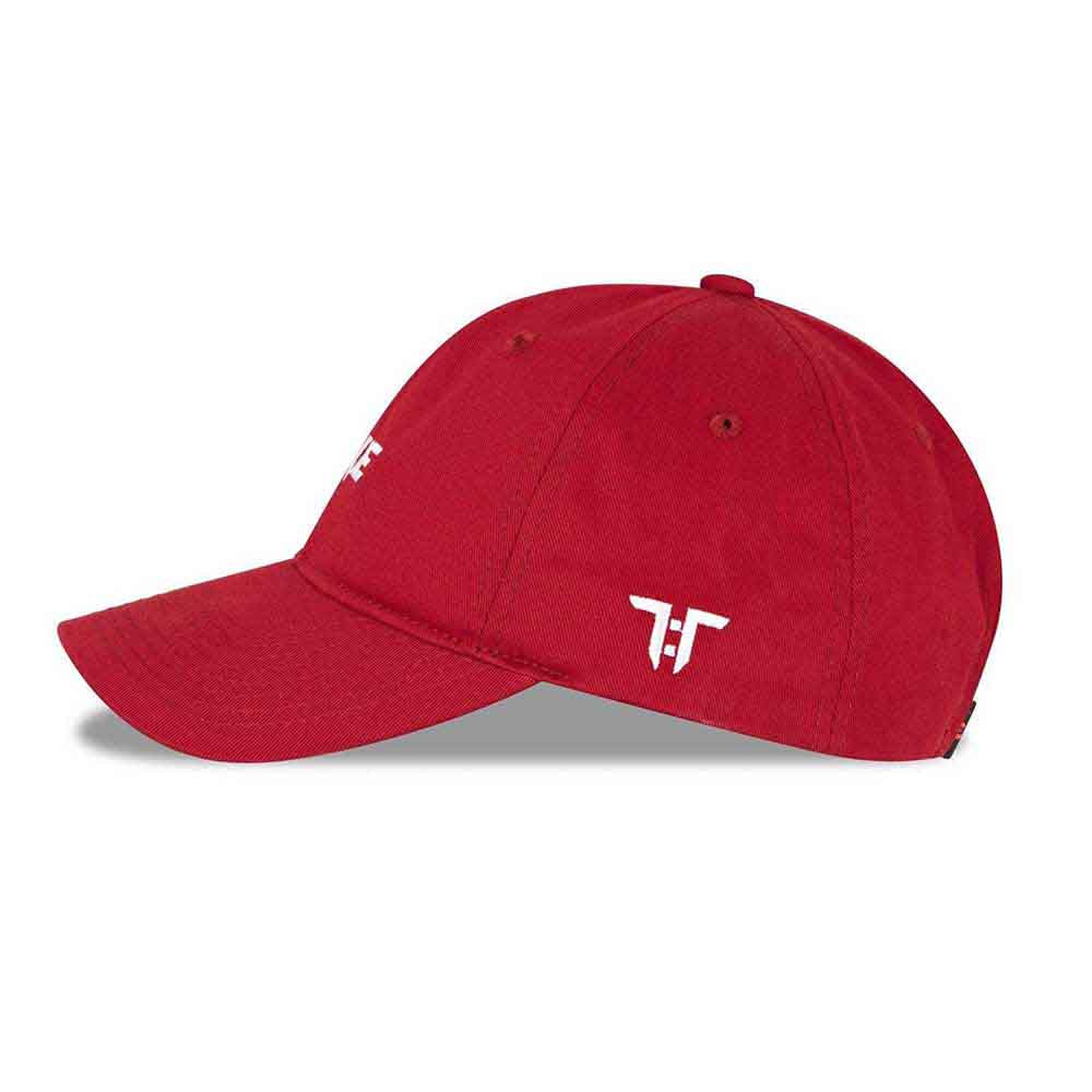 Tokyo Time Unisex Baseball Cap: One Championship White Logo (Red)