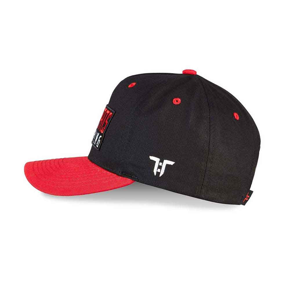 Tokyo Time Unisex Baseball Cap: Misfits Gaming Red Peak (Black & Red)