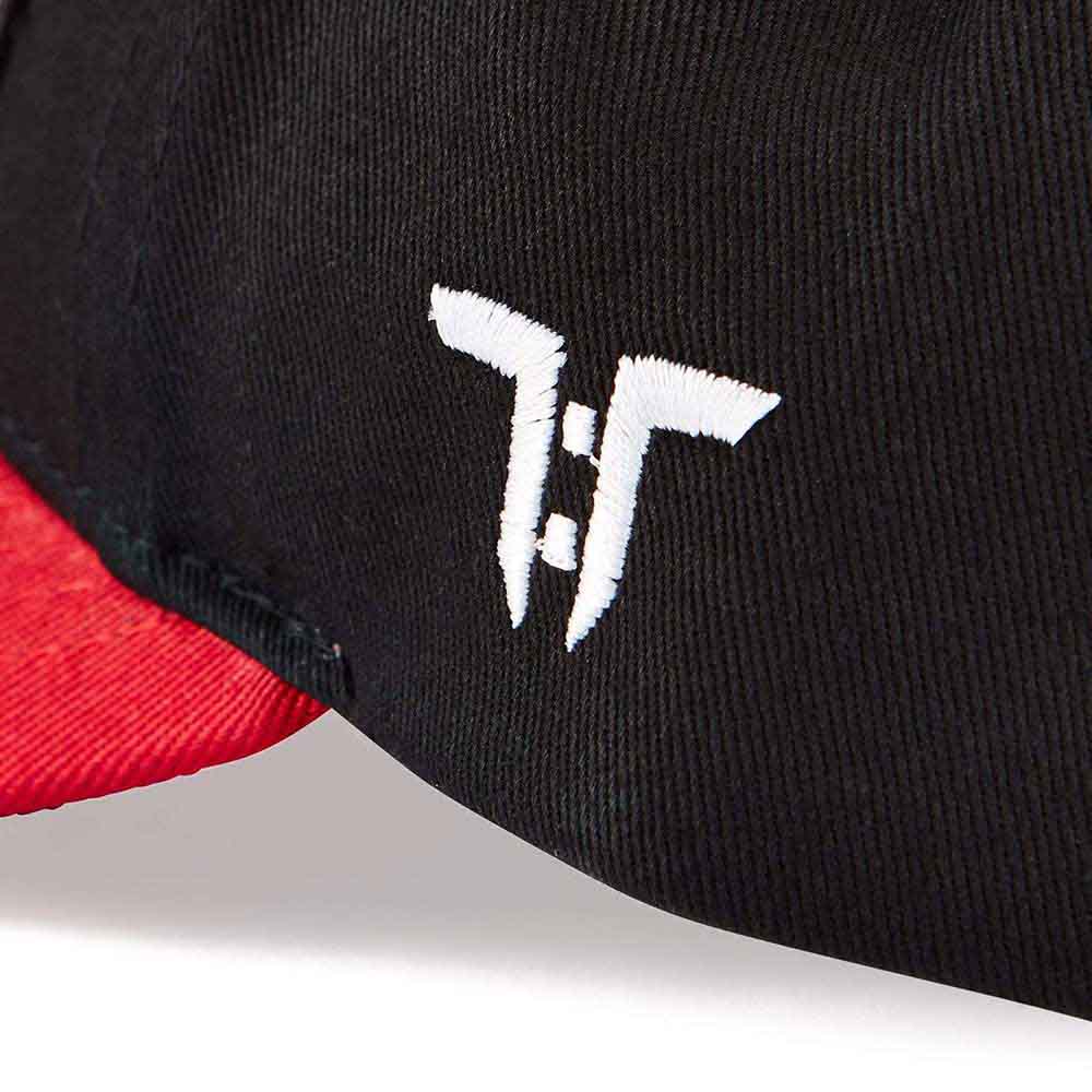Tokyo Time Unisex Baseball Cap: Misfits Gaming Red Peak (Black & Red)