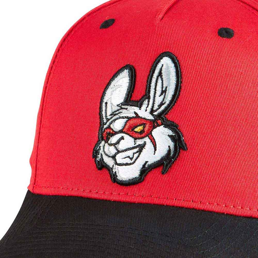 Tokyo Time Unisex Baseball Cap: Misfits Gaming Black Peak (Red & Black)