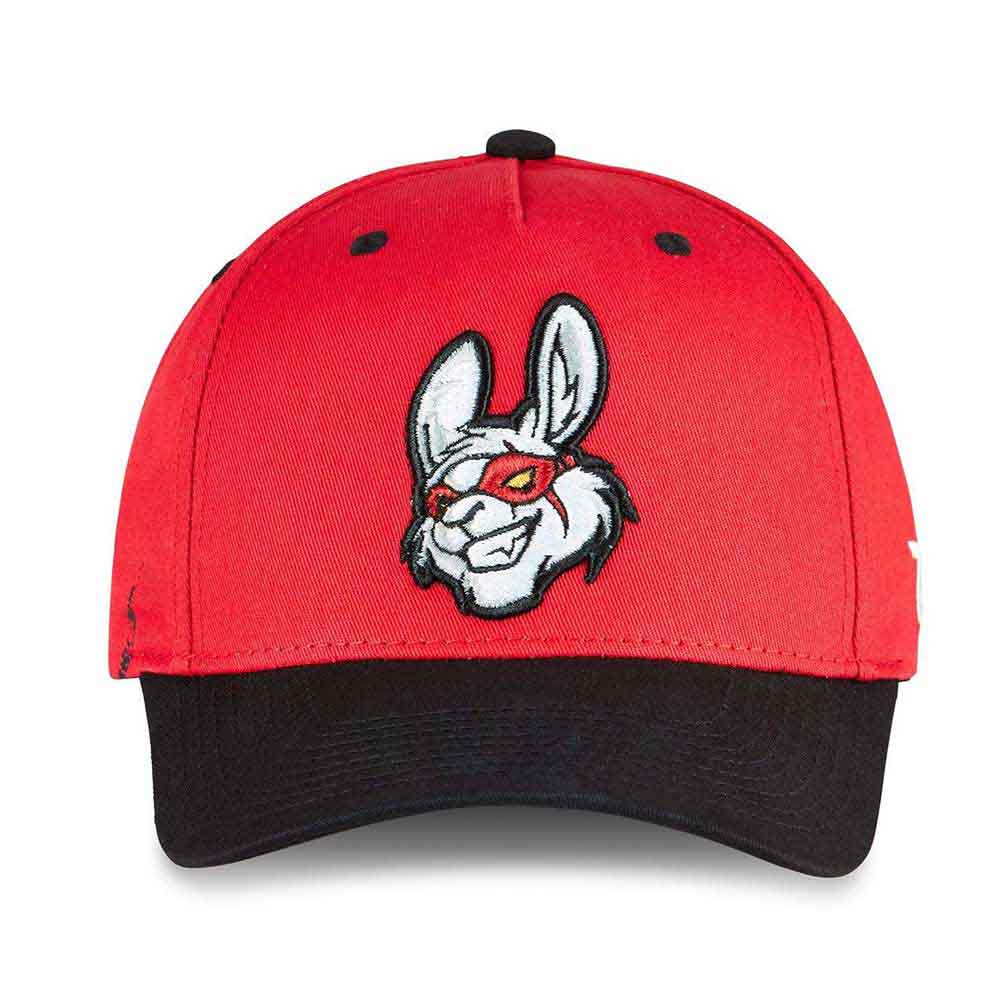 Tokyo Time Unisex Baseball Cap: Misfits Gaming Black Peak (Red & Black)