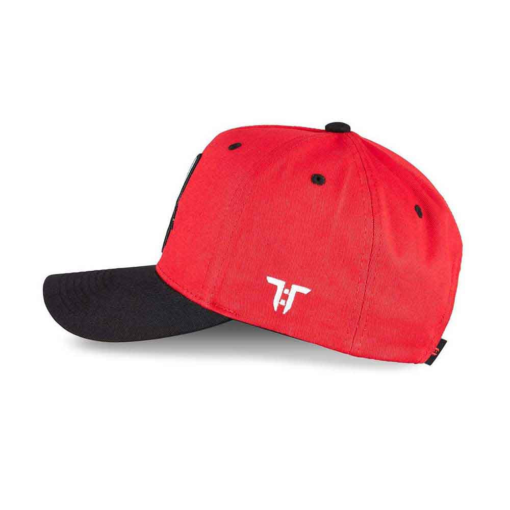 Tokyo Time Unisex Baseball Cap: Misfits Gaming Black Peak (Red & Black)