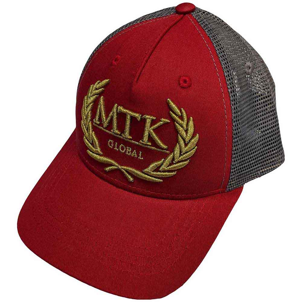 Tokyo Time Unisex Mesh Back Cap: MTK Global (Grey And Red)