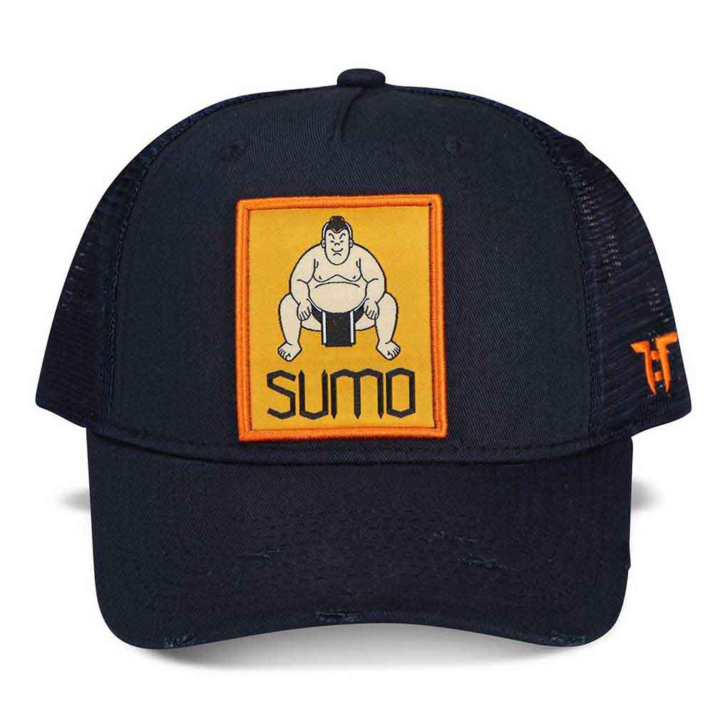 Tokyo Time Unisex Mesh Back Cap: Sumo (Navy Blue)