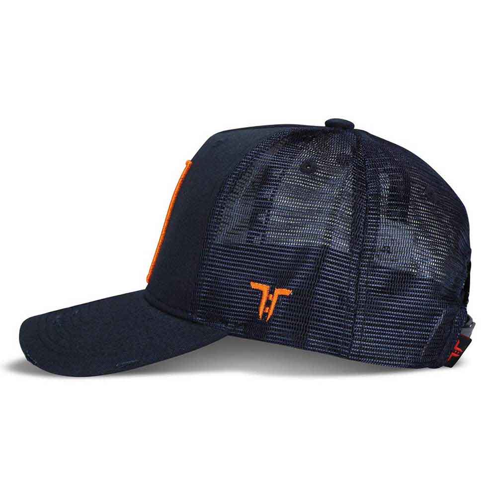 Tokyo Time Unisex Mesh Back Cap: Sumo (Navy Blue)