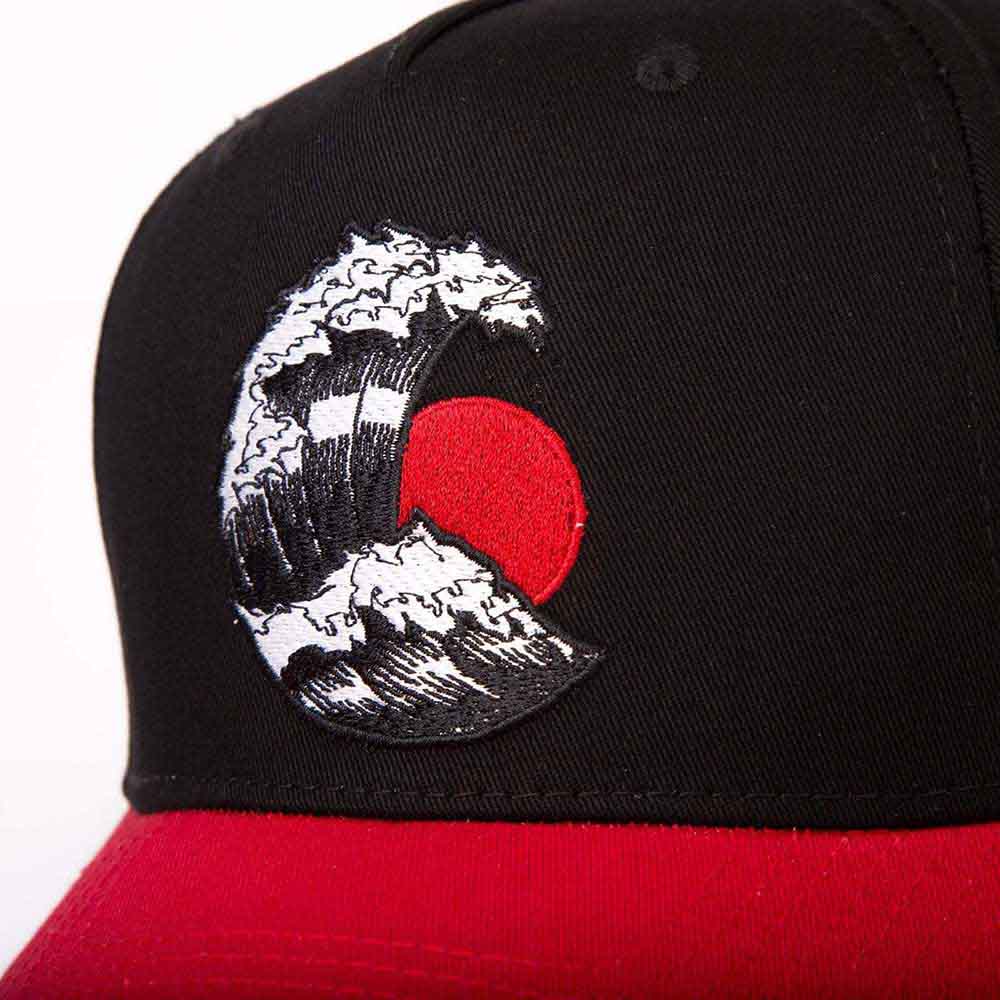 Tokyo Time Unisex Baseball Cap: Kanagawa (Black) (LOS)