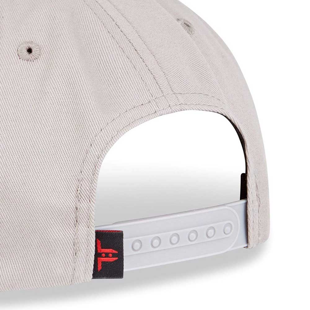 Tokyo Time Unisex Baseball Cap: TT Core Pink Logo (Grey)