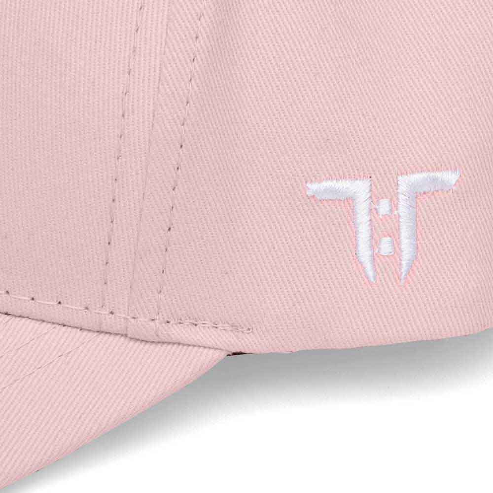 Tokyo Time Kids Baseball Cap: TT Heritage White Logo (Pink)