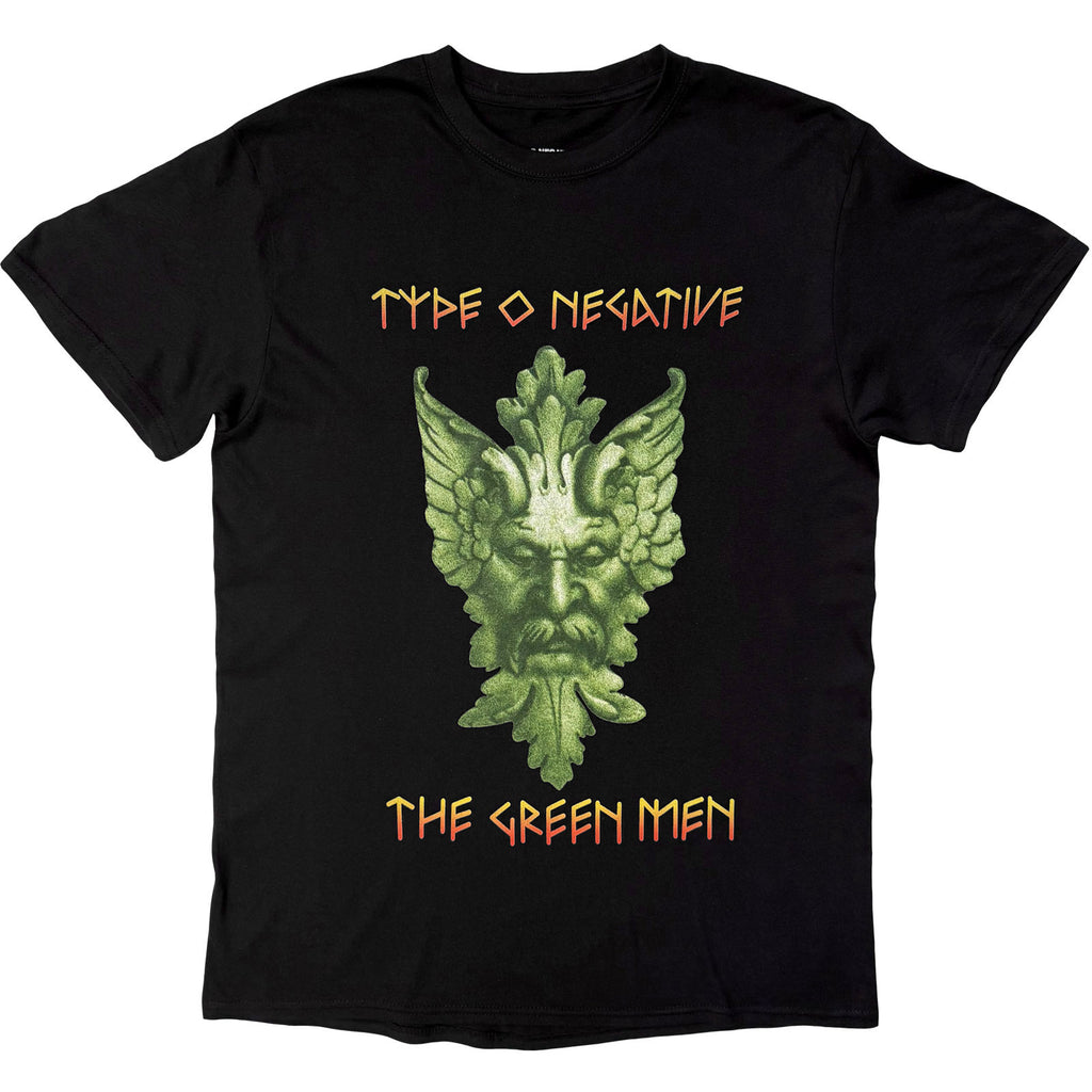 Type O Negative Unisex T-Shirt: Green Man (Black) (Back Print)