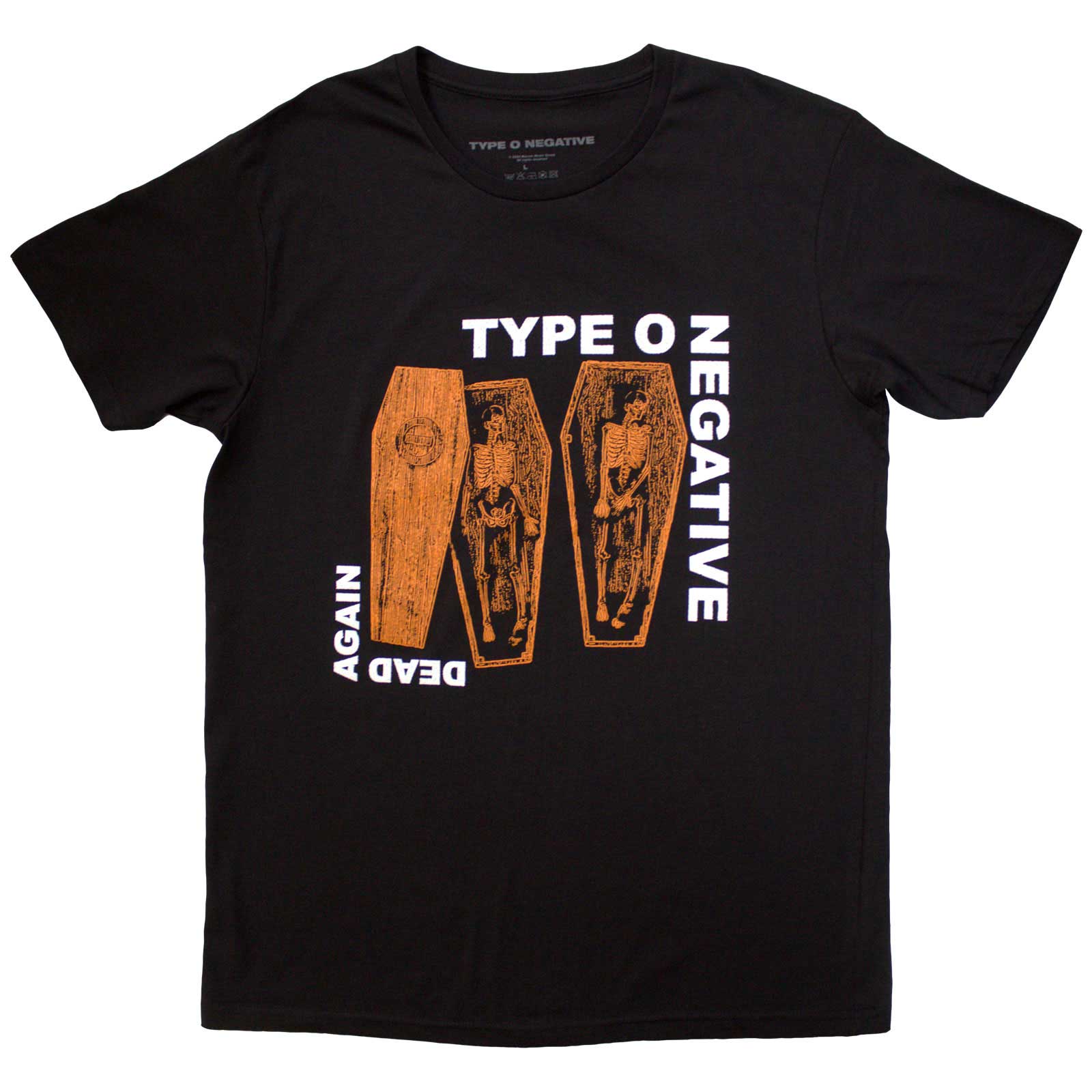 Type O Negative Unisex T-Shirt: Dead Again (Black) (Back Print)