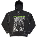 Type O Negative Unisex Zipped Hoodie: Bats (Charcoal Grey)