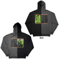 Type O Negative Unisex Zipped Hoodie: Suspended In Dusk (Charcoal Grey & Black) (Back Print)
