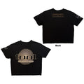 Tool Ladies Crop Top: Eye Geo Glow (Black) (Back Print)
